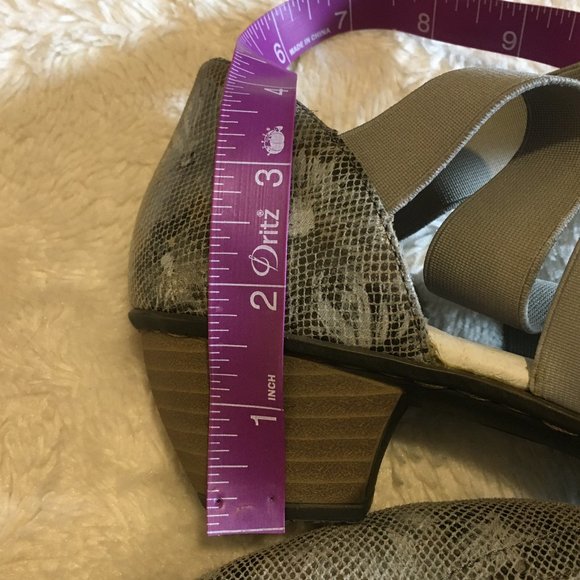 Rieker Antistress Silvery Cross Strap Ballet Heels - Picture 11 of 14